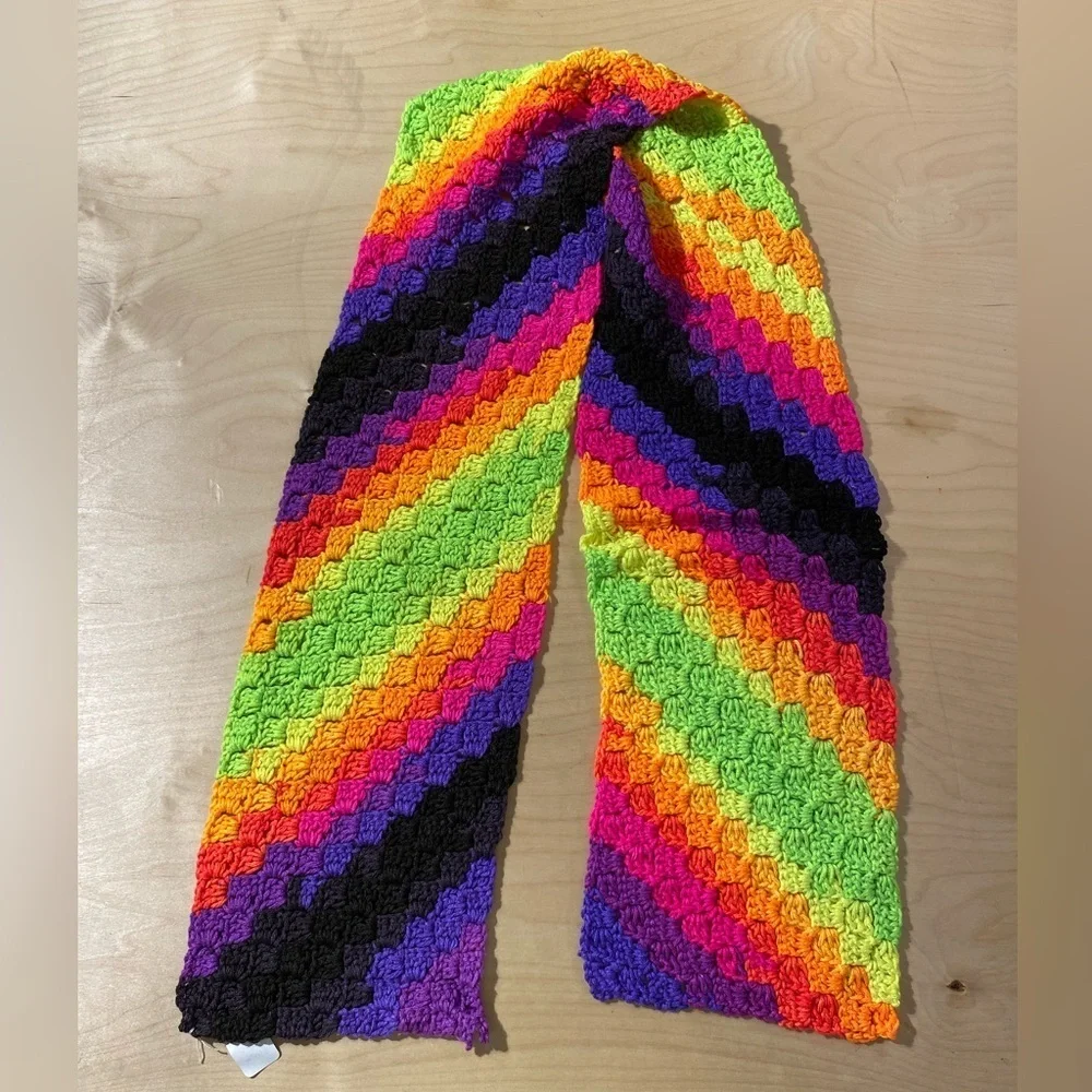 Colorful Crochet Scarf (OS)